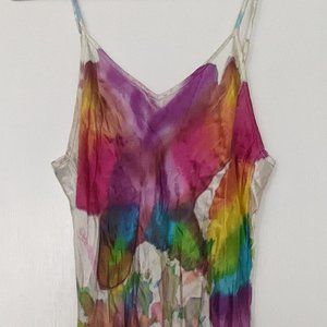 Vintage Hand Dyed Silk Slip Dress